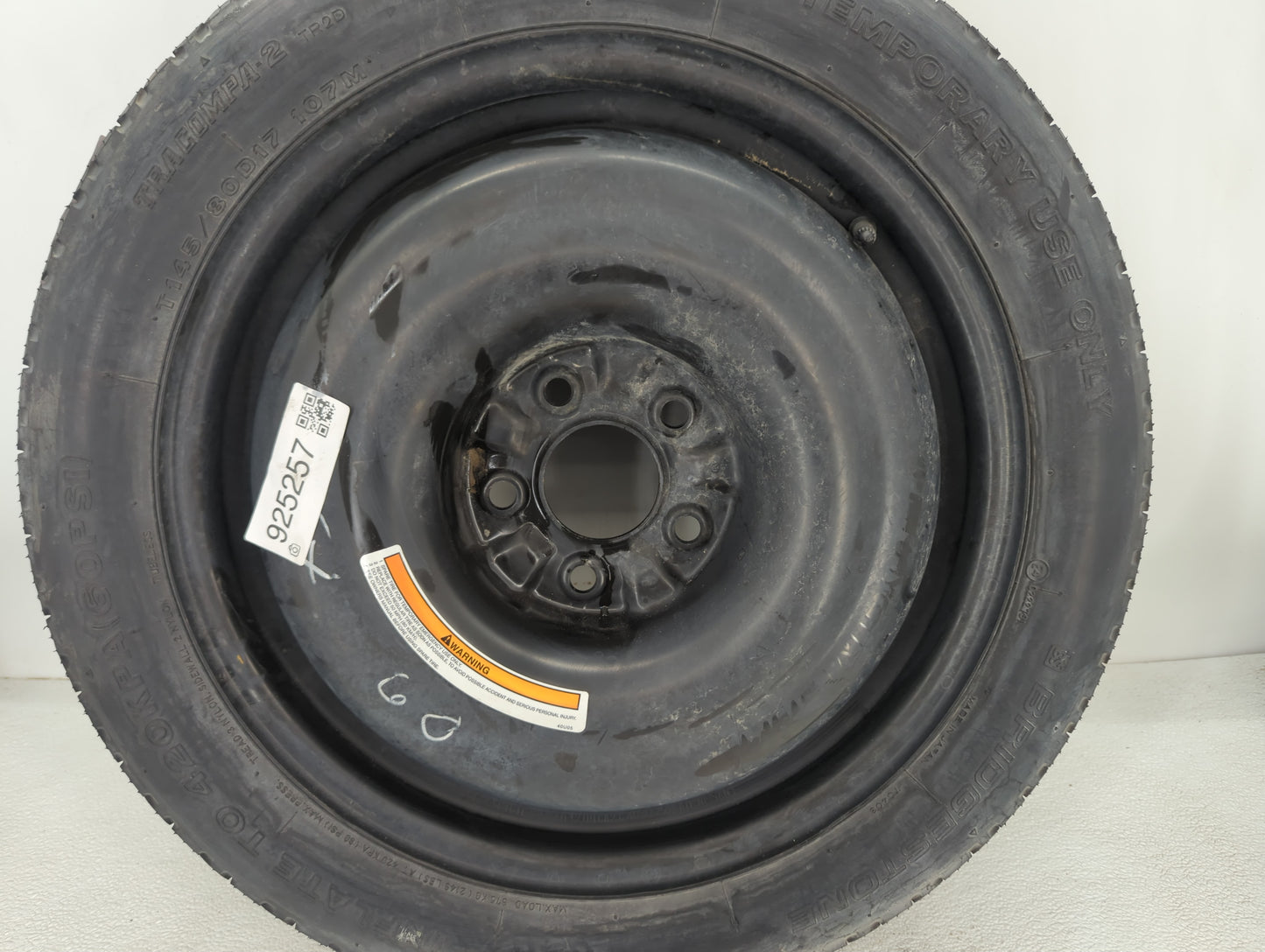 2004-2022 Nissan Maxima Spare Donut Tire Wheel Rim Oem - Oemusedautoparts1.com
