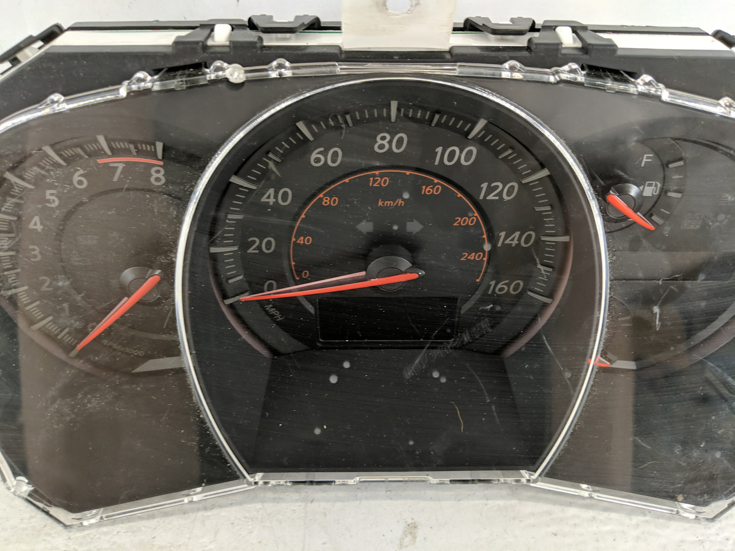 2010 Nissan Murano Instrument Cluster Speedometer Gauges P/N:1V41A/RQBG Fits OEM Used Auto Parts - Oemusedautoparts1.com