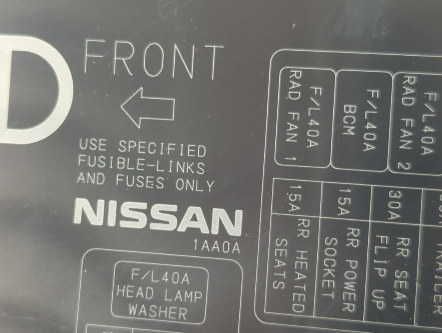 2009-2010 Nissan Murano Fusebox Fuse Box Panel Relay Module Fits Fits 2009 2010 OEM Used Auto Parts - Oemusedautoparts1.com