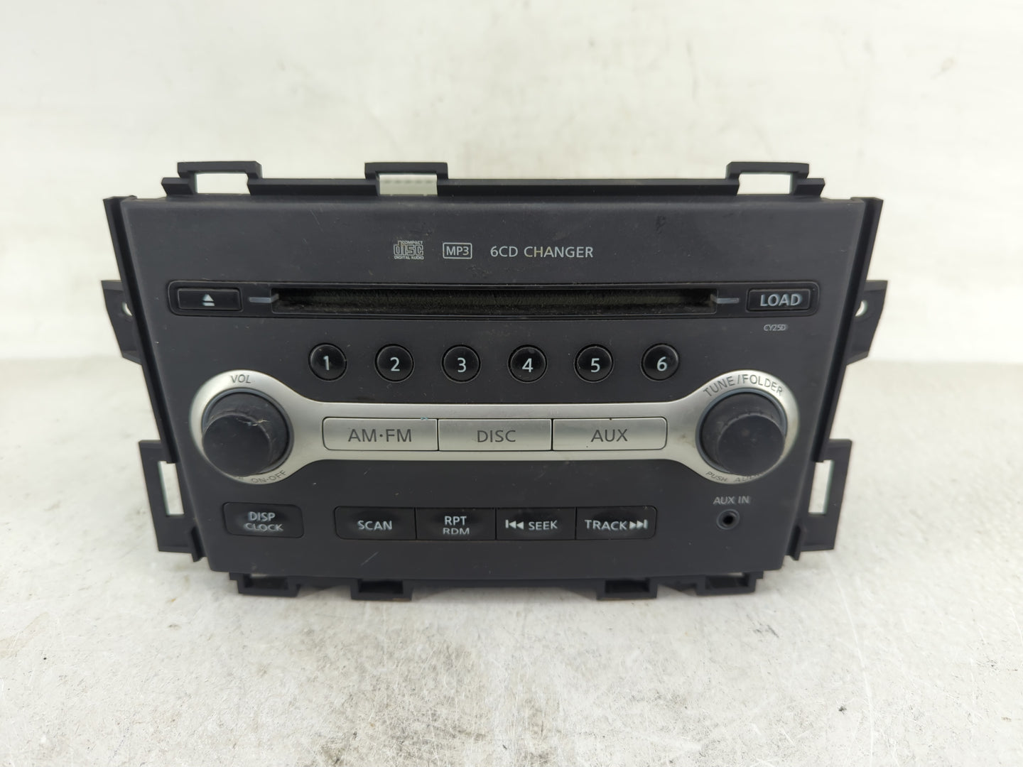 2009-2010 Nissan Murano Radio AM FM Cd Player Receiver Replacement P/N:28185 1AA0A Fits Fits 2009 2010 OEM Used Auto Parts -