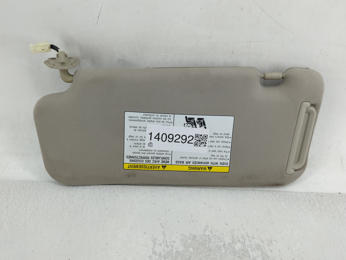 2009-2014 Nissan Murano Sun Visor Shade Replacement Passenger Right Mirror Fits Fits 2009 2010 2011 2012 2013 2014 OEM Used 