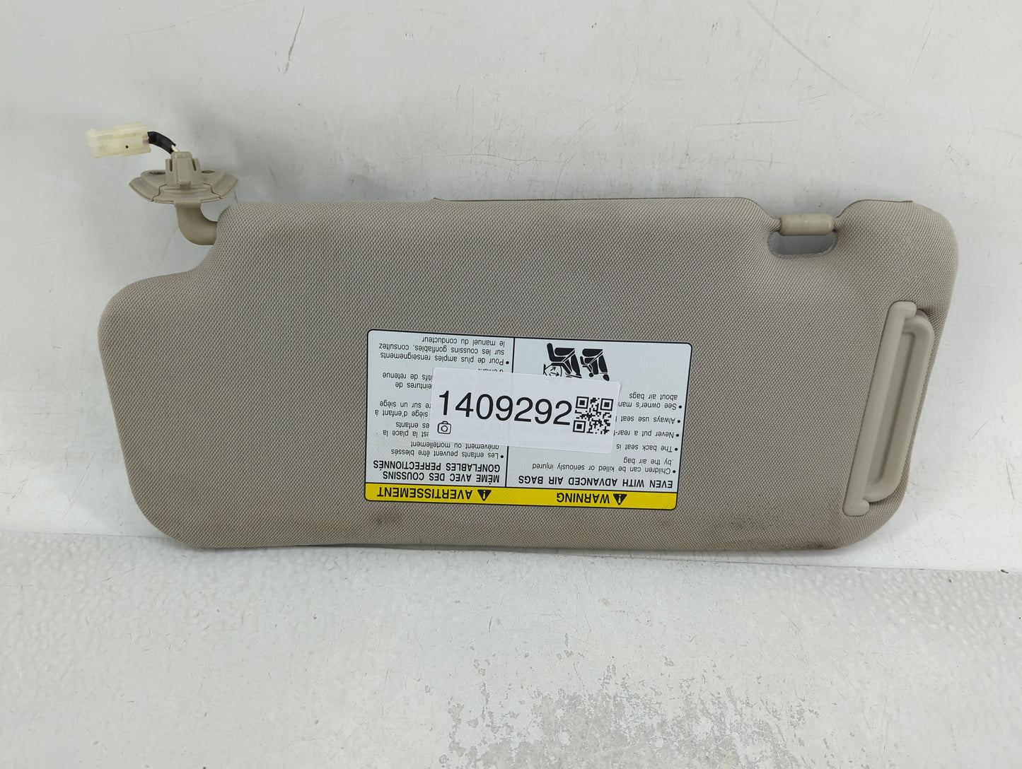 2009-2014 Nissan Murano Sun Visor Shade Replacement Passenger Right Mirror Fits Fits 2009 2010 2011 2012 2013 2014 OEM Used 