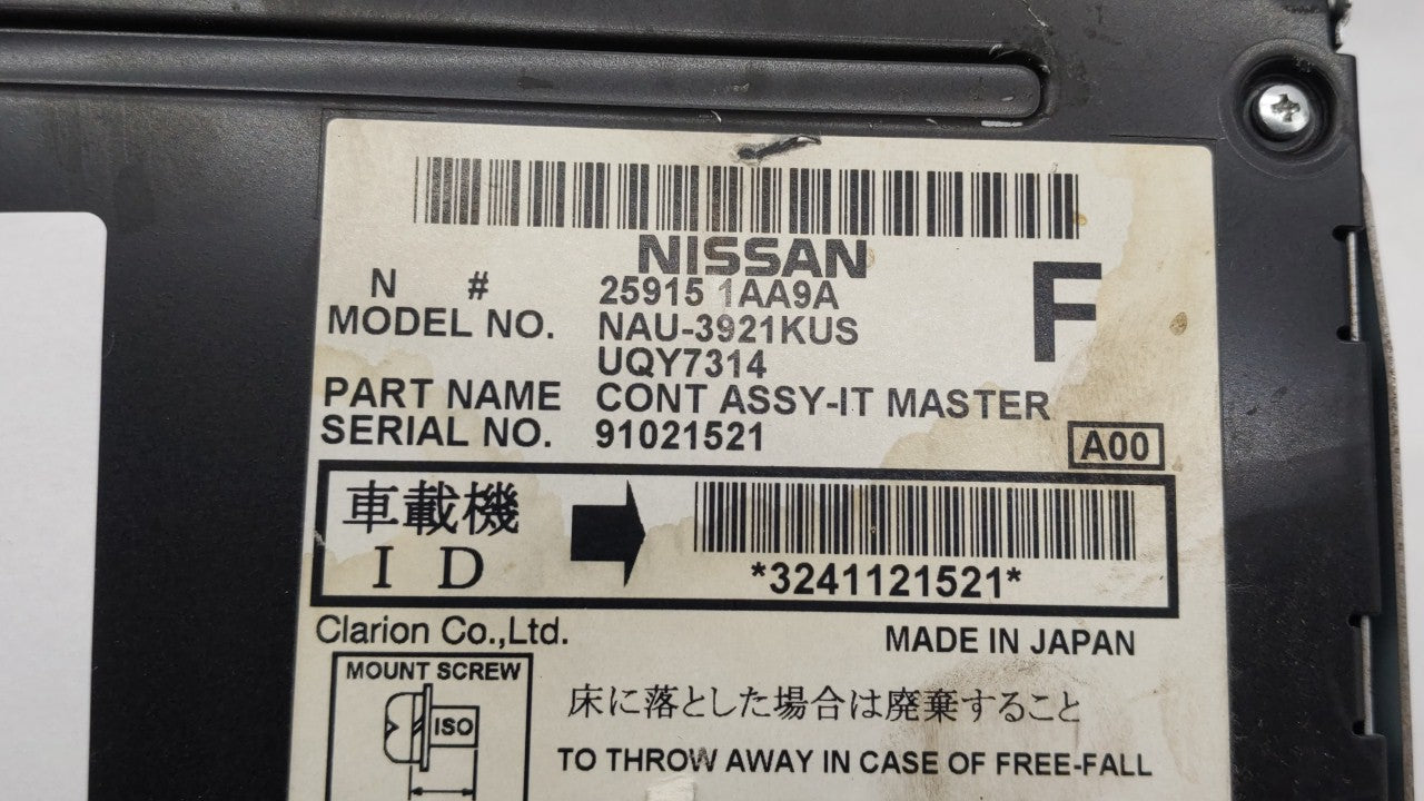 2010-2010 Nissan Murano Am Fm Cd Player Radio Receiver - Oemusedautoparts1.com