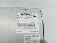 2010 Nissan Murano Am Fm Cd Player Radio Receiver - Oemusedautoparts1.com