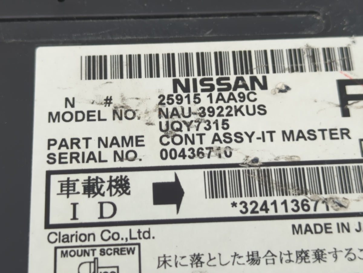 2009-2010 Nissan Murano Am Fm Cd Player Radio Receiver 577193 - Oemusedautoparts1.com