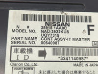2010-2010 Nissan Murano Am Fm Cd Player Radio Receiver 596635 - Oemusedautoparts1.com