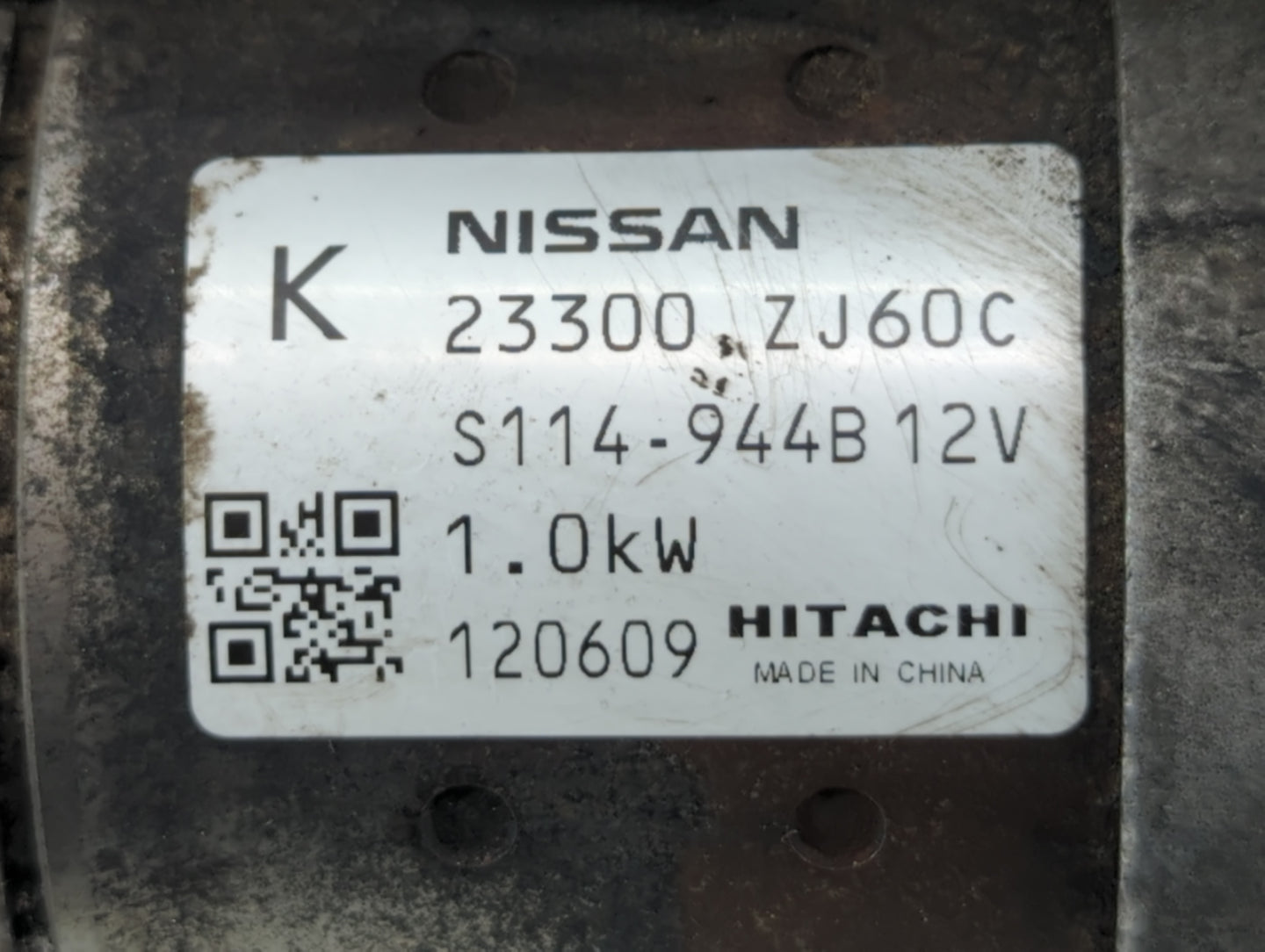 2009-2013 Nissan Murano Car Starter Motor Solenoid OEM P/N:23300 ZJ60C Fits Fits 2007 2008 2009 2010 2011 2012 2013 2014 OEM