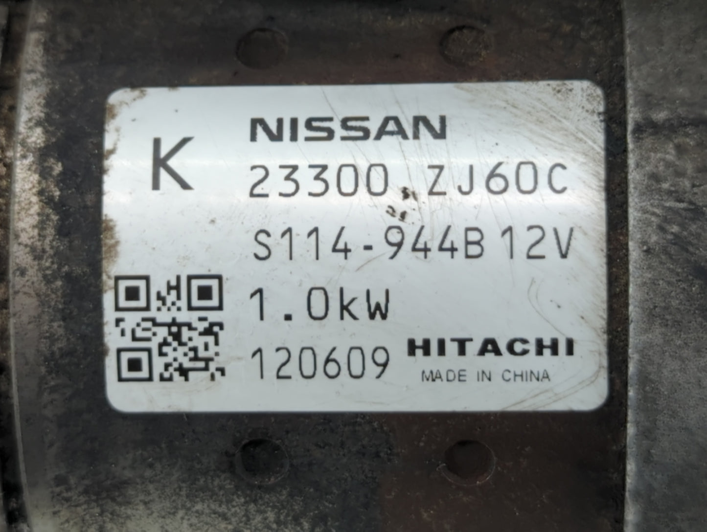 2009-2013 Nissan Murano Car Starter Motor Solenoid OEM P/N:23300 ZJ60C Fits Fits 2007 2008 2009 2010 2011 2012 2013 2014 OEM