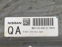 2010 Nissan Murano PCM Engine Control Computer ECU ECM PCU OEM P/N:MEC118-020 C1 Fits OEM Used Auto Parts - Oemusedautoparts