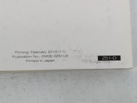 2010 Nissan Murano Owners Manual Book Guide P/N:OMOE-0Z51U0 OEM Used Auto Parts - Oemusedautoparts1.com