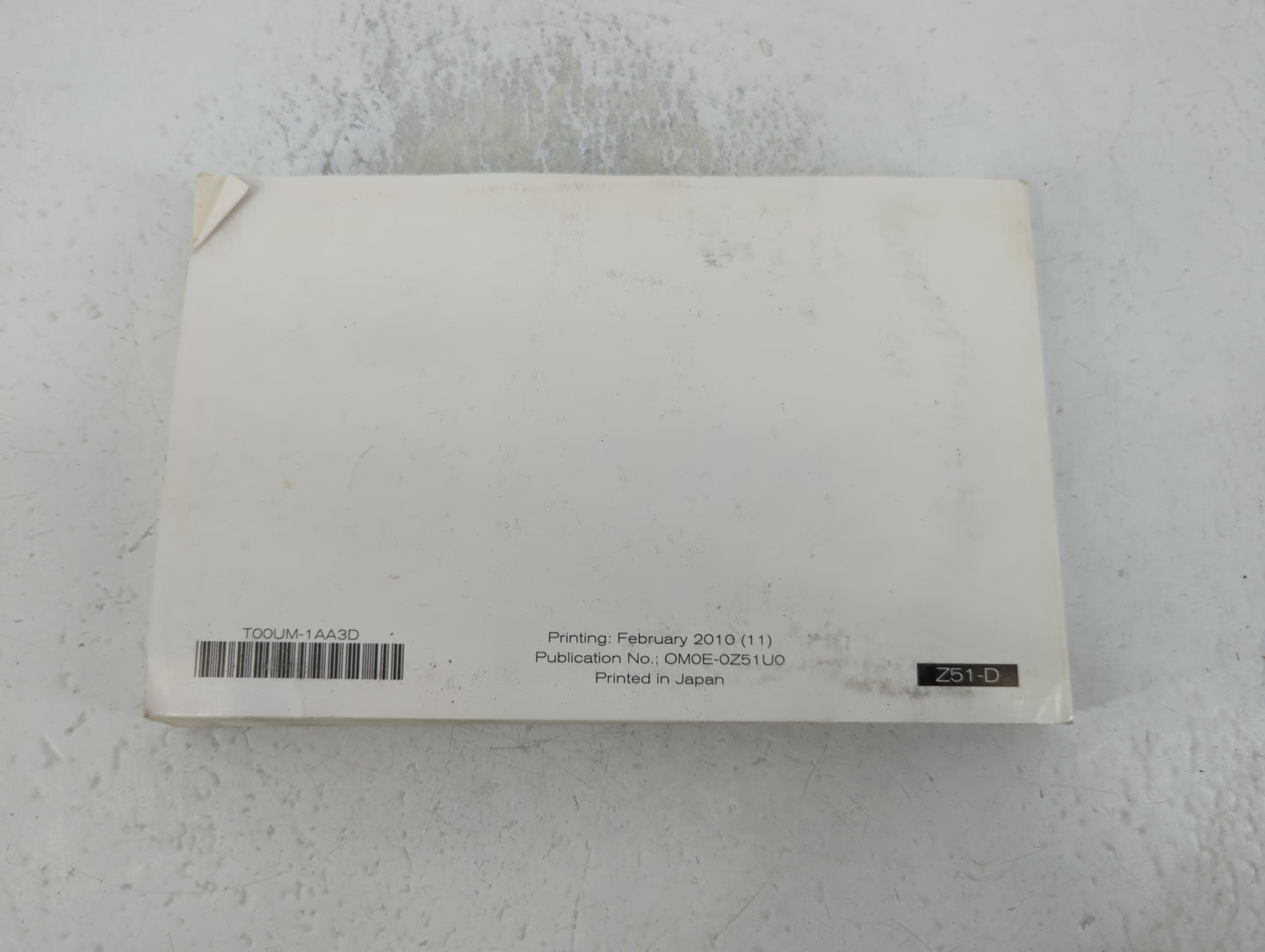 2010 Nissan Murano Owners Manual Book Guide P/N:OMOE-0Z51U0 OEM Used Auto Parts - Oemusedautoparts1.com