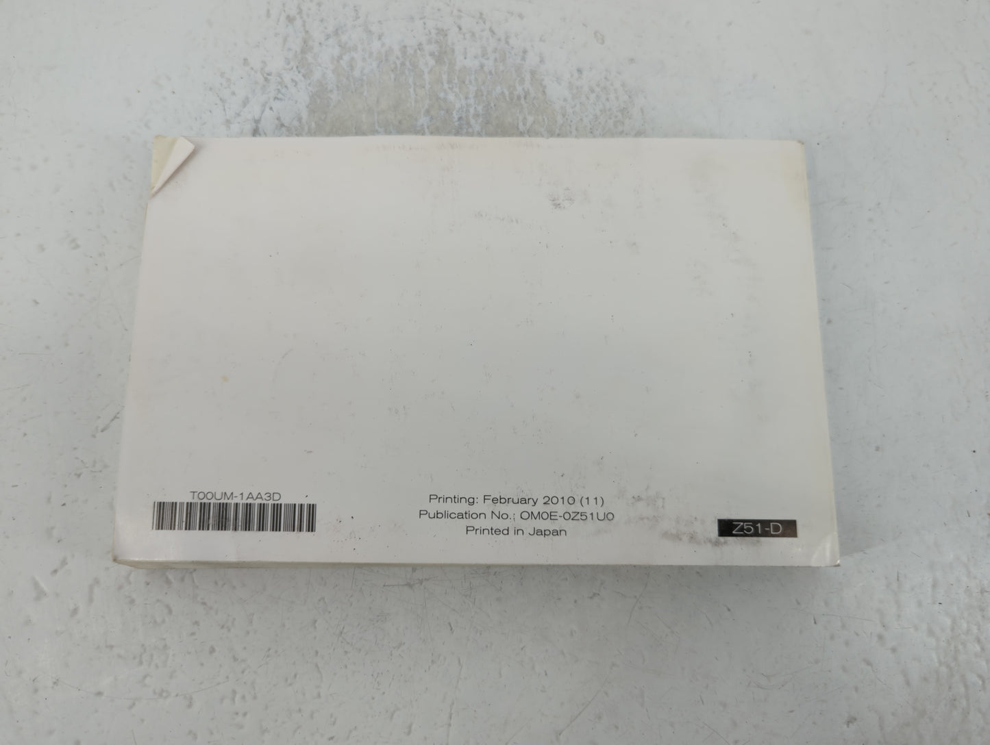 2010 Nissan Murano Owners Manual Book Guide P/N:OMOE-0Z51U0 OEM Used Auto Parts - Oemusedautoparts1.com