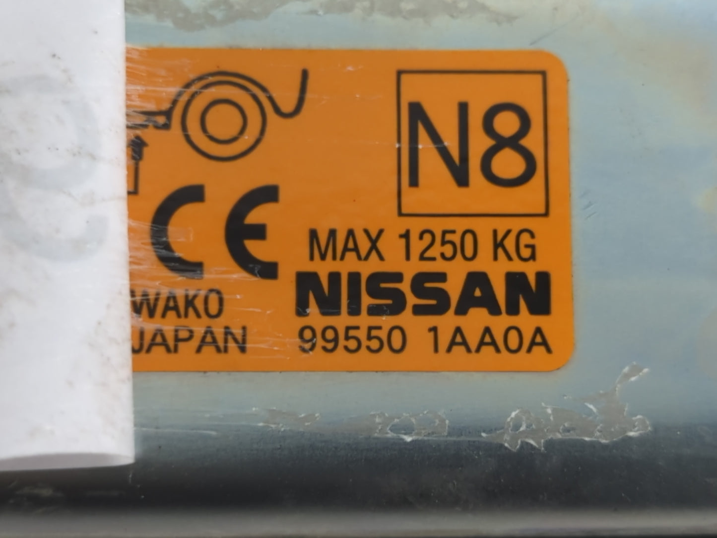 2010 Nissan Murano Spare Scissor Car Jack - Oemusedautoparts1.com