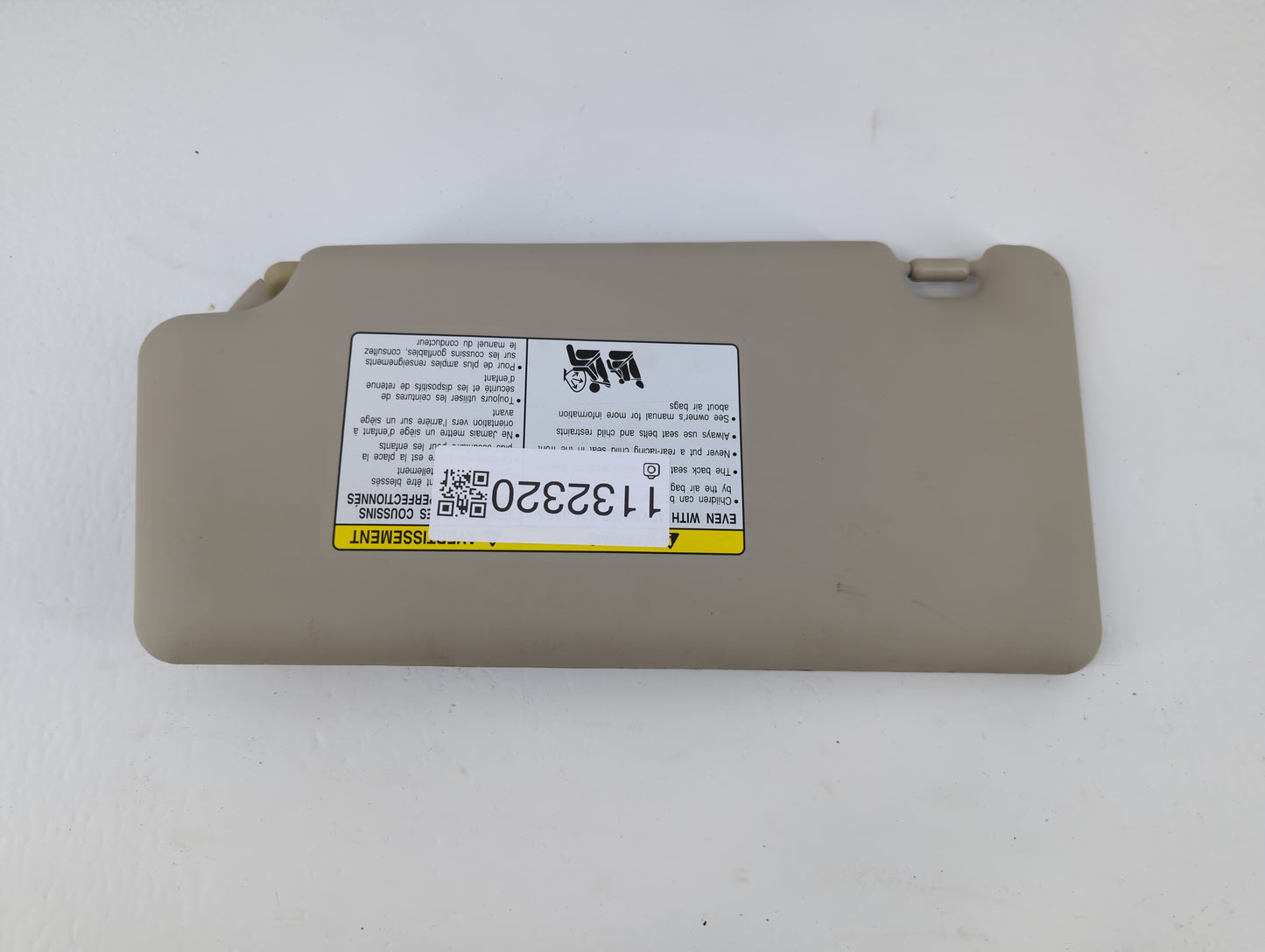 2008-2010 Nissan Rogue Sun Visor Shade Replacement Passenger Right Mirror Fits Fits 2008 2009 2010 OEM Used Auto Parts - Oem