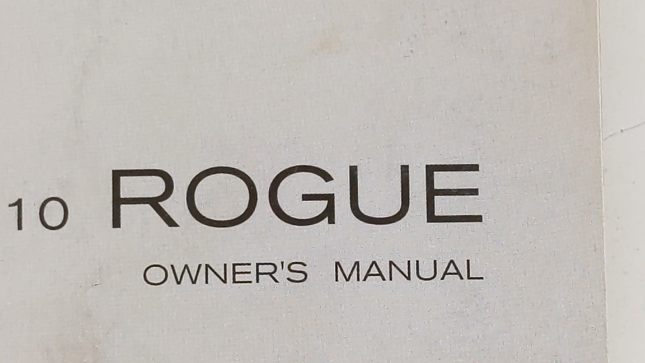 2010 Nissan Rogue Owners Manual Book Guide OEM Used Auto Parts - Oemusedautoparts1.com