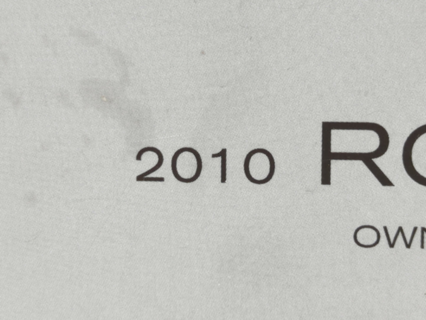 2010 Nissan Rogue Owners Manual Book Guide OEM Used Auto Parts - Oemusedautoparts1.com