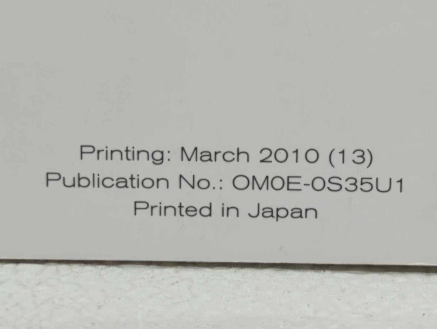 2010 Nissan Rogue Owners Manual Book Guide OEM Used Auto Parts - Oemusedautoparts1.com