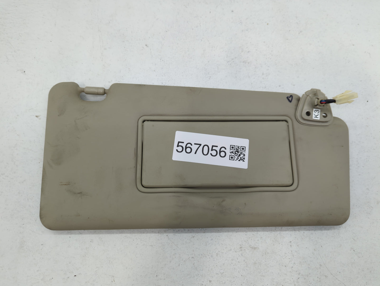 2008-2015 Nissan Rogue Sun Visor Shade Replacement Passenger Right Mirror Fits Fits 2008 2009 2010 2011 2012 2013 2014 2015 