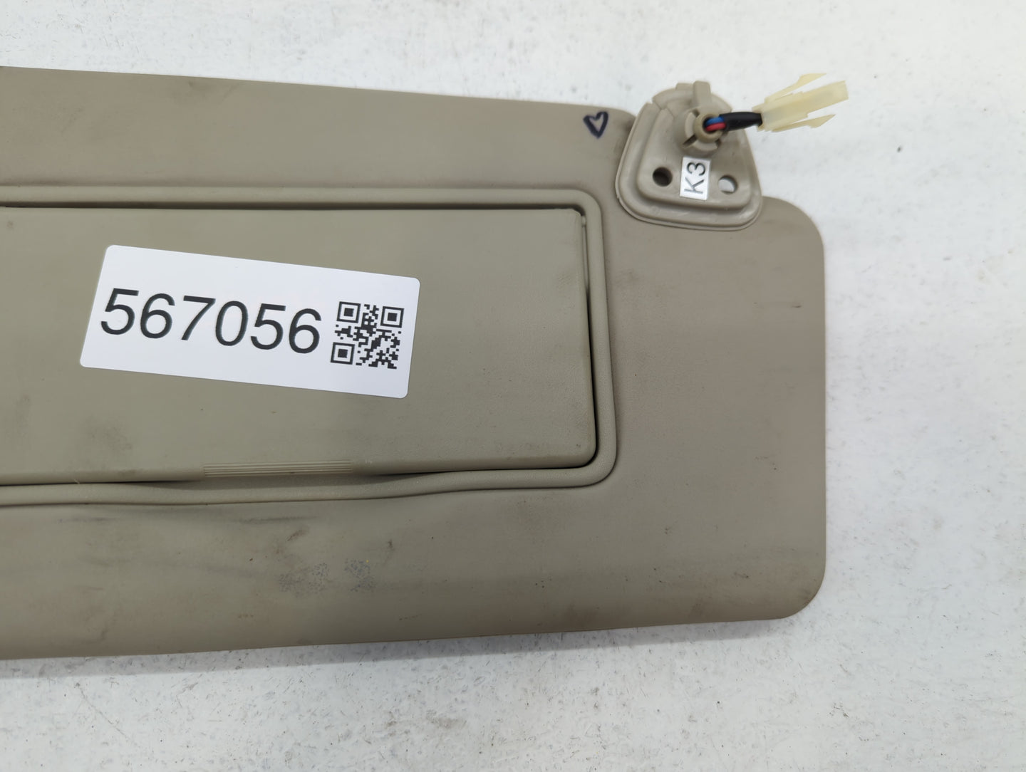 2008-2015 Nissan Rogue Sun Visor Shade Replacement Passenger Right Mirror Fits Fits 2008 2009 2010 2011 2012 2013 2014 2015 