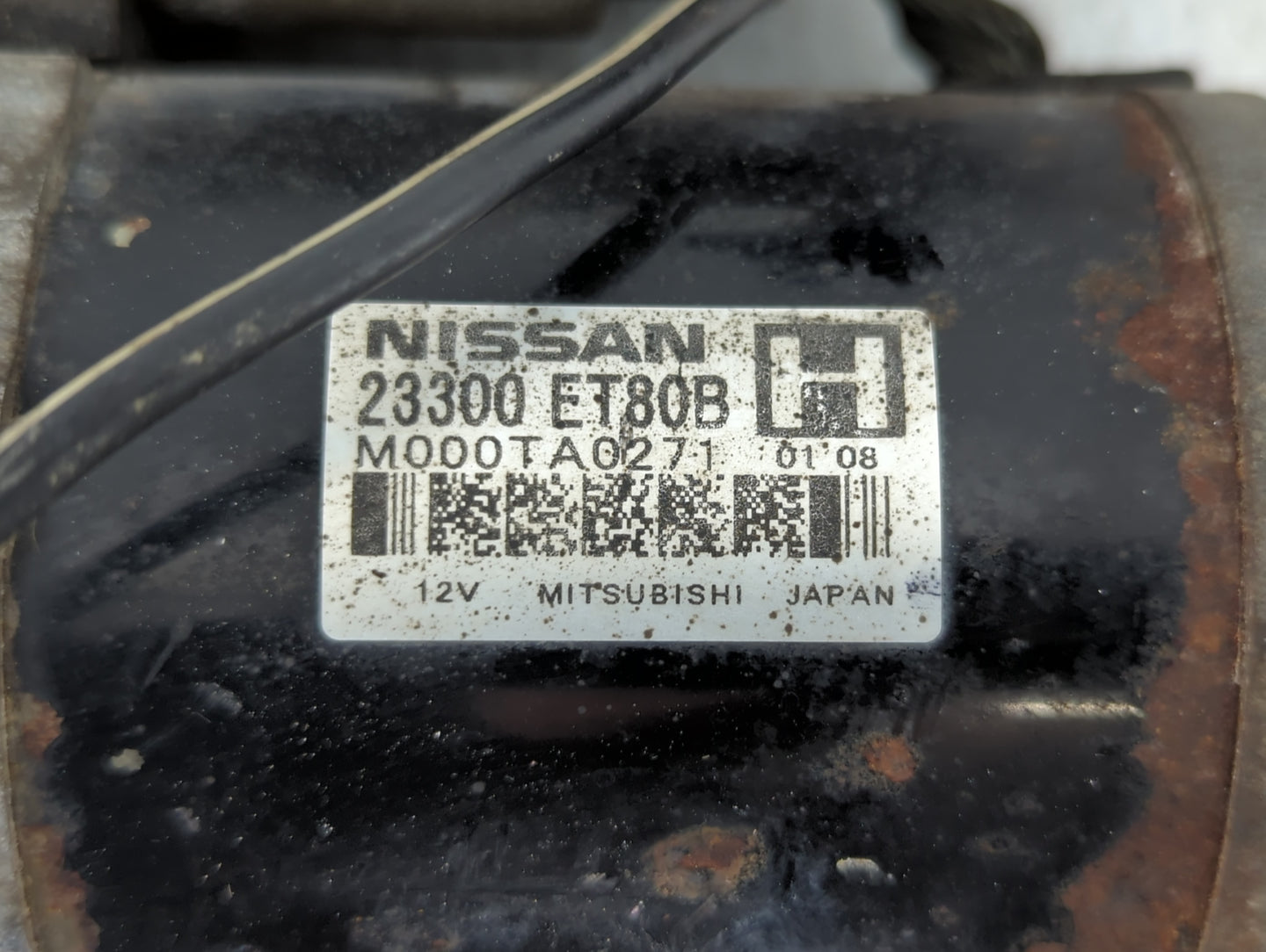 2008-2015 Nissan Rogue Car Starter Motor Solenoid OEM P/N:23300 ET80B Fits Fits 2008 2009 2010 2011 2012 2013 2014 2015 OEM 
