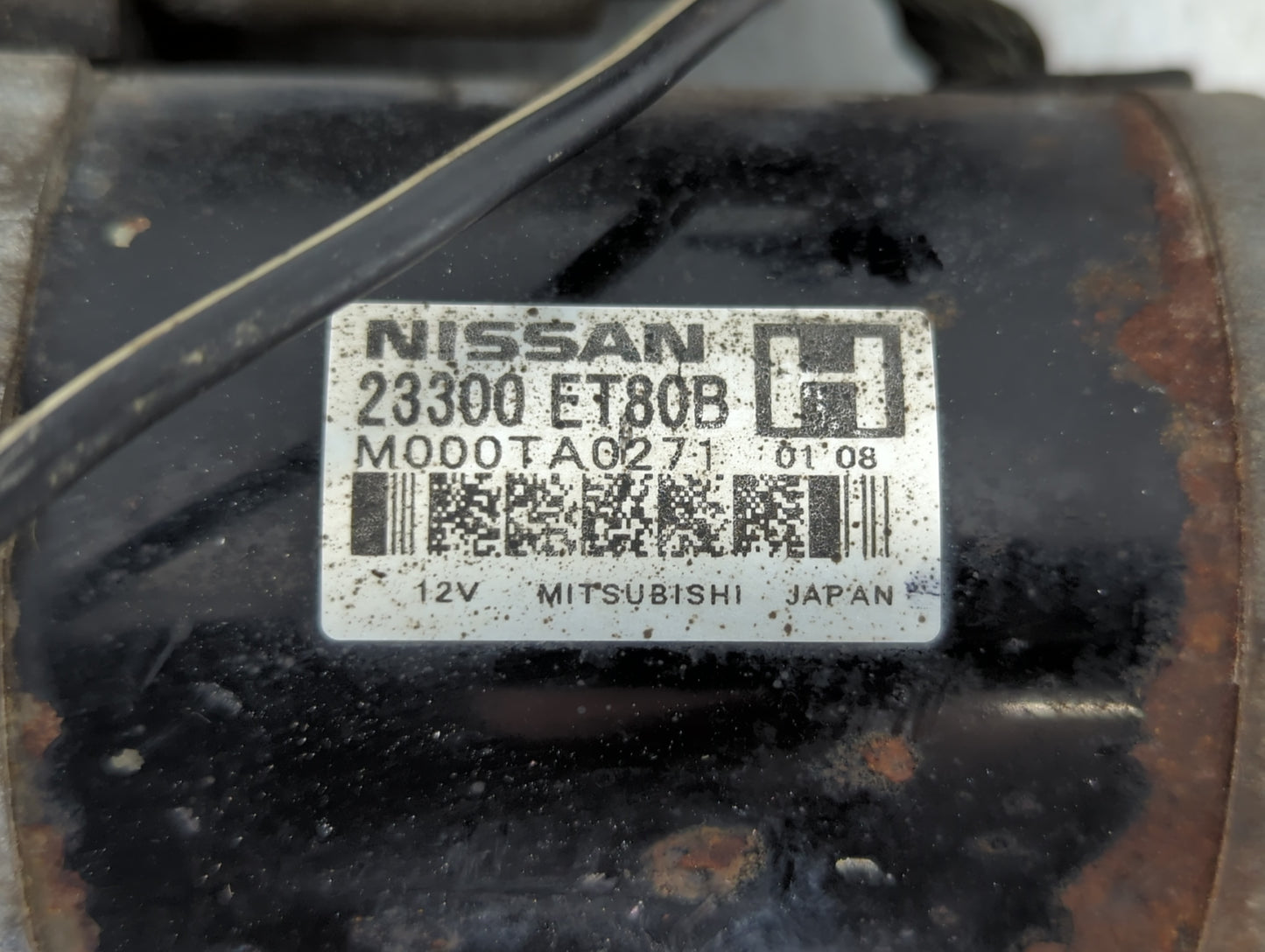 2008-2015 Nissan Rogue Car Starter Motor Solenoid OEM P/N:23300 ET80B Fits Fits 2008 2009 2010 2011 2012 2013 2014 2015 OEM 