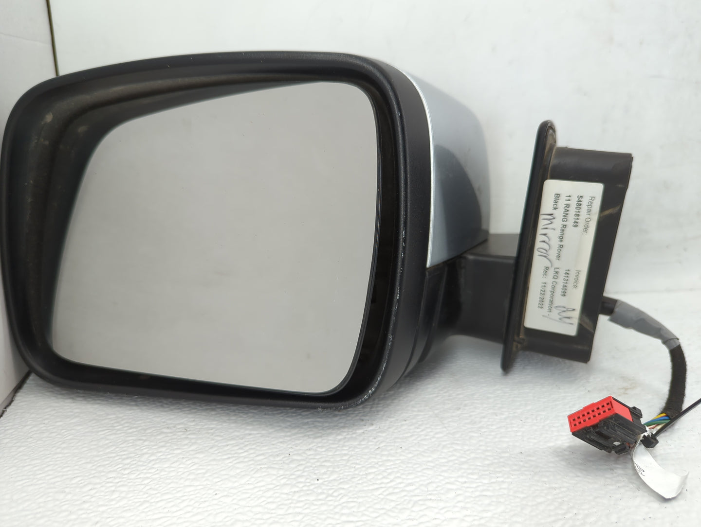 Nissan Rogue Sport Driver Left Side View Manual Door Mirror Grey - Oemusedautoparts1.com