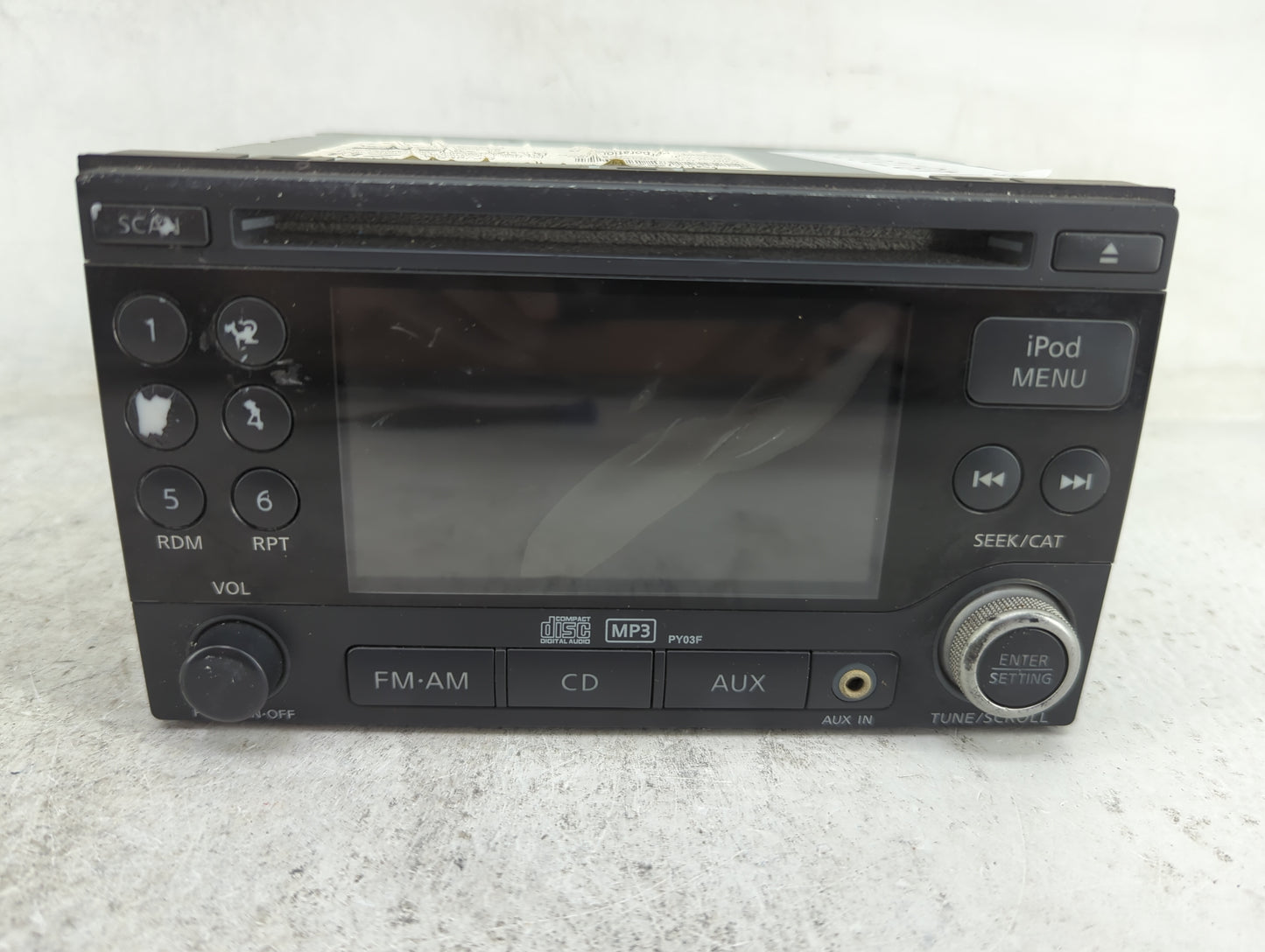 2010-2012 Nissan Sentra Radio AM FM Cd Player Receiver Replacement P/N:28185 ZT50B CQ-JN2863VD, PY03F Fits Fits 2010 2011 20