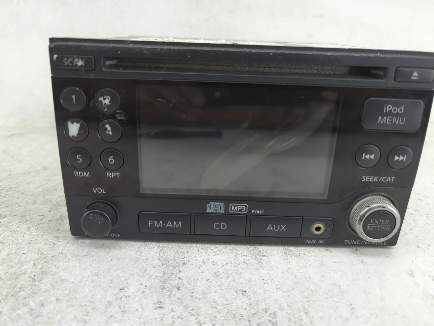 2010-2012 Nissan Sentra Radio AM FM Cd Player Receiver Replacement P/N:28185 ZT50B CQ-JN2863VD, PY03F Fits Fits 2010 2011 20