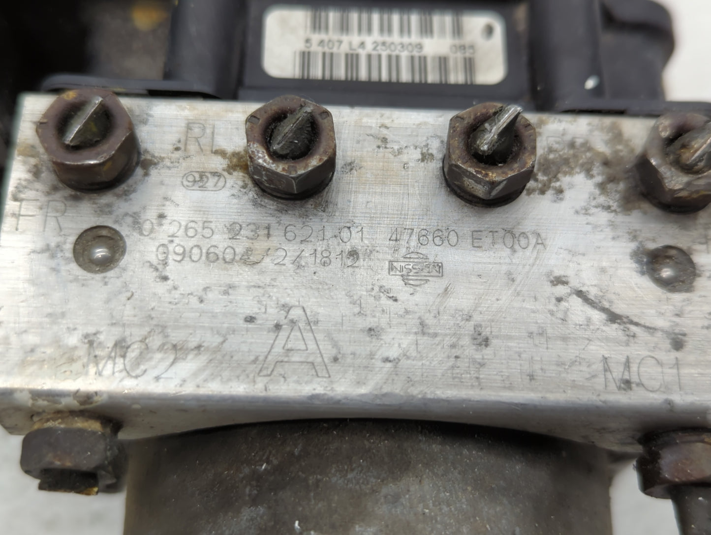 2007-2010 Nissan Sentra ABS Pump Control Module Replacement P/N:47660 ET00A 0 265 800 467 Fits Fits 2007 2008 2009 2010 OEM 