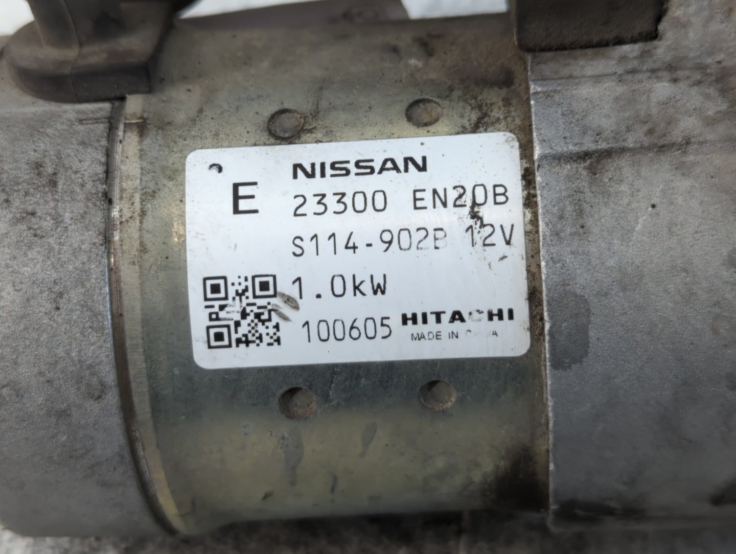 2009-2012 Nissan Sentra Car Starter Motor Solenoid OEM P/N:23300 EN20B Fits Fits 2009 2010 2011 2012 2013 OEM Used Auto Part