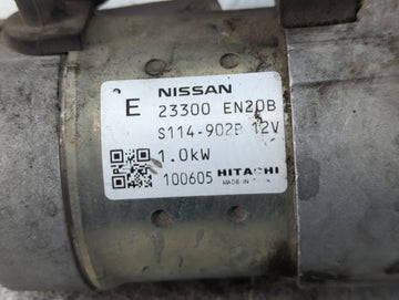 2009-2012 Nissan Sentra Car Starter Motor Solenoid OEM P/N:23300 EN20B Fits Fits 2009 2010 2011 2012 2013 OEM Used Auto Parts