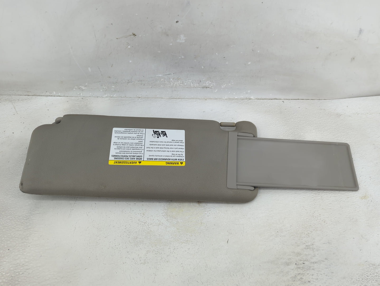 2010 Nissan Titan Sun Visor Shade Replacement Passenger Right Mirror Fits OEM Used Auto Parts - Oemusedautoparts1.com