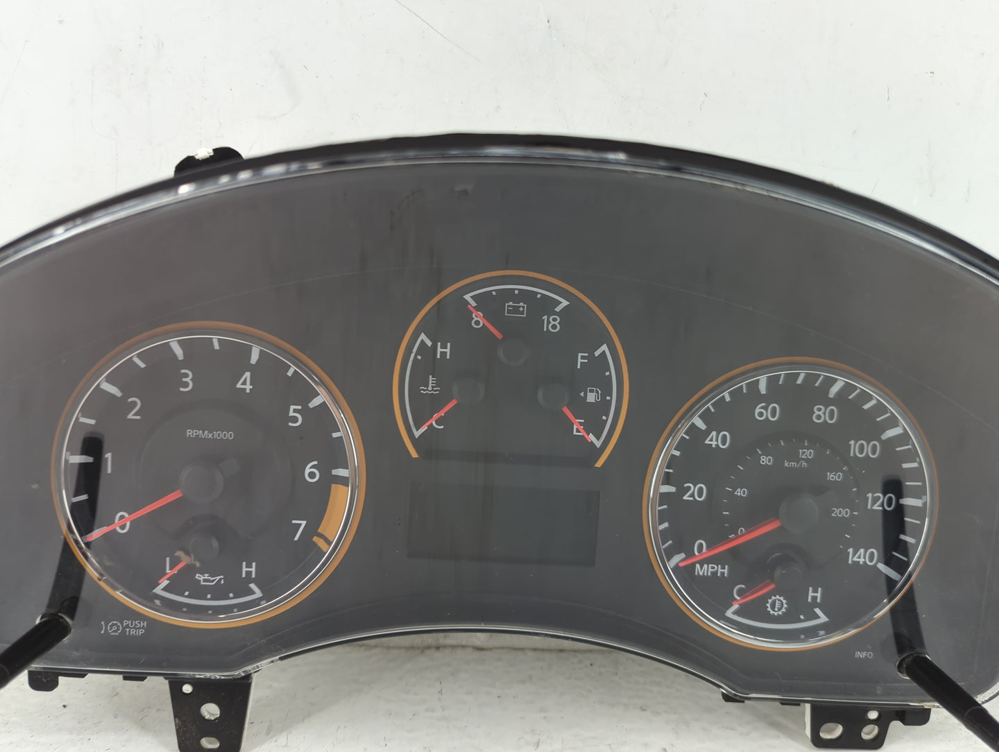 2010 Nissan Titan Instrument Cluster Speedometer Gauges P/N:24810-ZR78A Miles:190K Fits OEM Used Auto Parts - Oemusedautopar