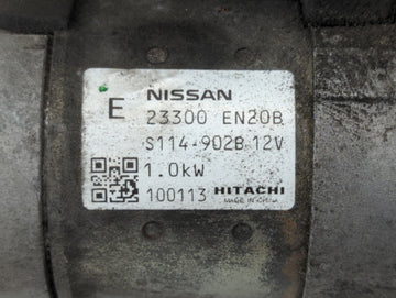 2010-2012 Nissan Versa Car Starter Motor Solenoid OEM P/N:23300 EN20B Fits Fits 2010 2011 2012 2013 OEM Used Auto Parts