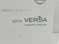 2010 Nissan Versa Owners Manual Book Guide P/N:OM0E-0C11U1 OEM Used Auto Parts - Oemusedautoparts1.com