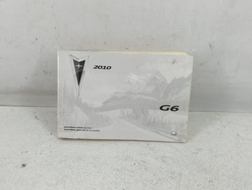2010 Pontiac G6 Owners Manual Book Guide P/N:25852252 OEM Used Auto Parts - Oemusedautoparts1.com