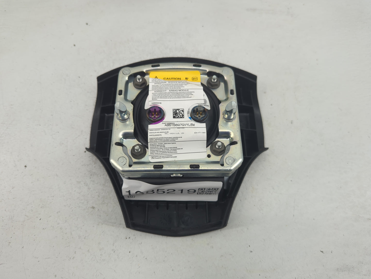 2006-2010 Pontiac G6 Air Bag Driver Left Steering Wheel Mounted P/N:16869416 AB5156Q7GVYL6W Fits Fits 2006 2007 2008 2009 20