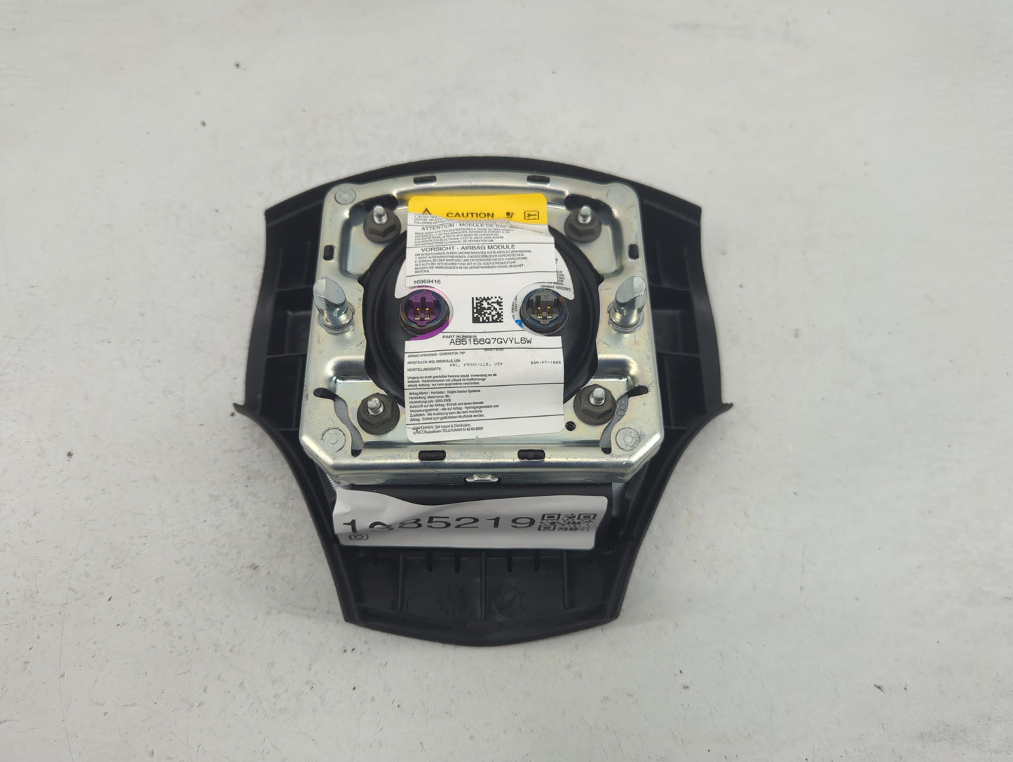 2006-2010 Pontiac G6 Air Bag Driver Left Steering Wheel Mounted P/N:16869416 AB5156Q7GVYL6W Fits Fits 2006 2007 2008 2009 20