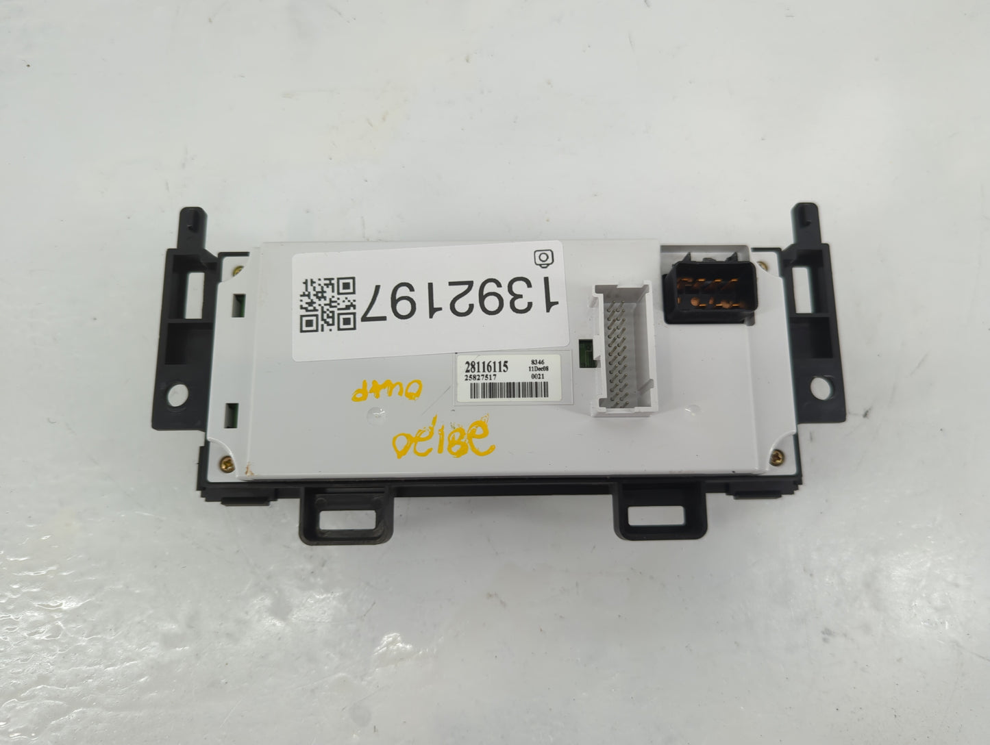 2009-2010 Pontiac G6 Climate Control Module Temperature AC/Heater Replacement P/N:28116115 Fits Fits 2009 2010 OEM Used Auto