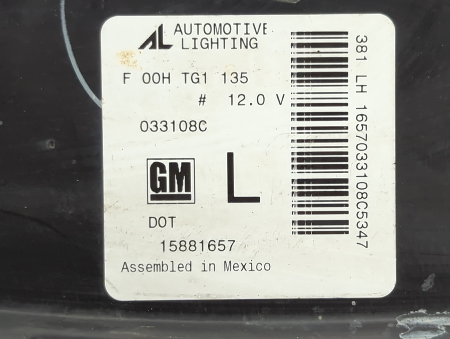 2009-2010 Pontiac G6 Driver Left Oem Head Light Headlight Lamp - Oemusedautoparts1.com
