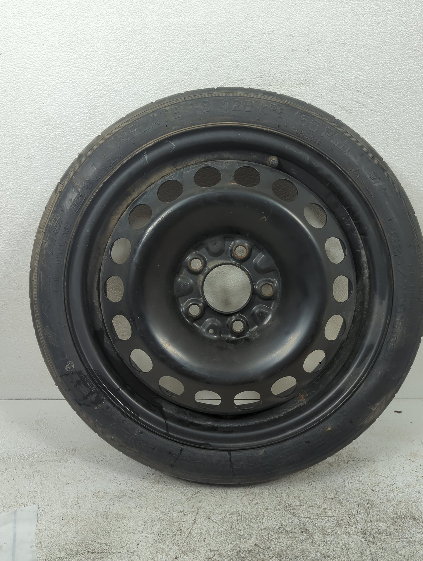 2010 Pontiac G6 Spare Donut Tire Wheel Rim Oem 5037219 - Oemusedautoparts1.com