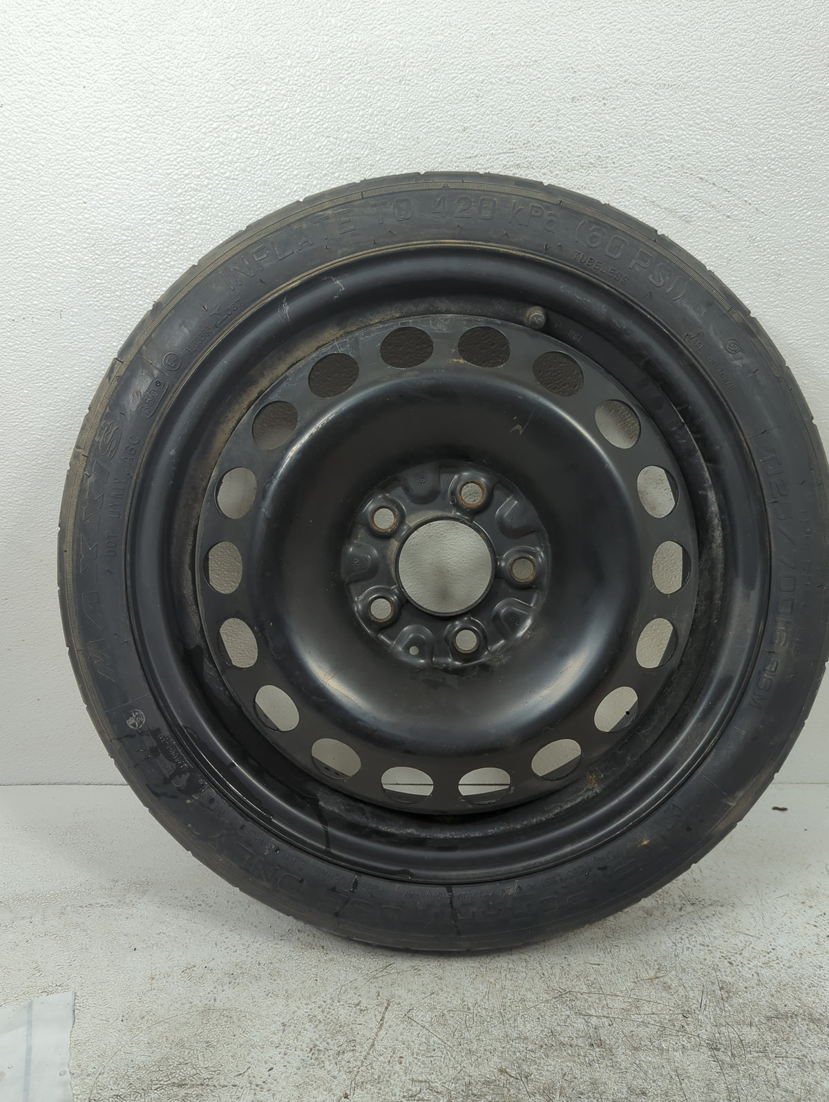 2010 Pontiac G6 Spare Donut Tire Wheel Rim Oem 5037219 - Oemusedautoparts1.com