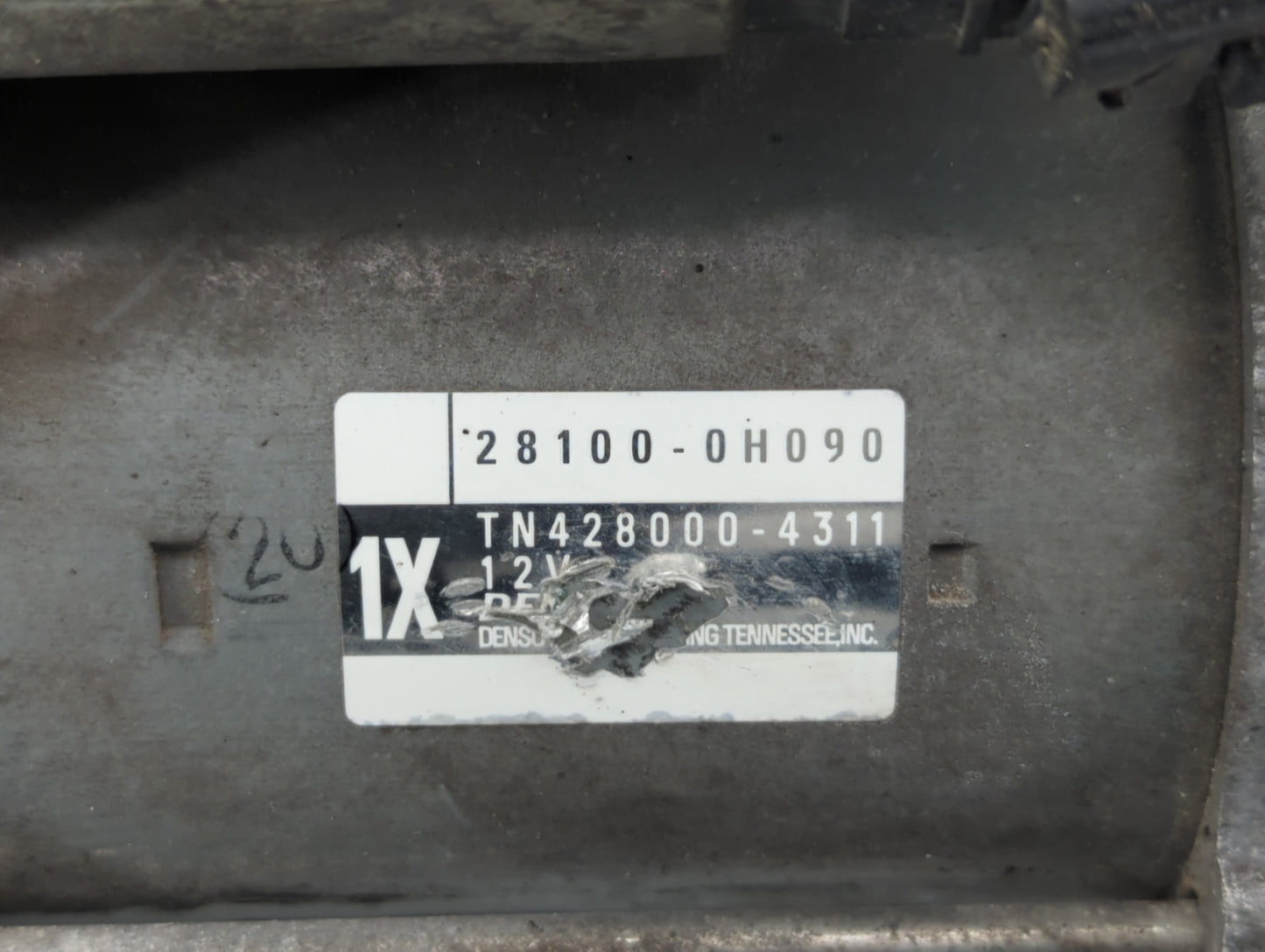 2009-2010 Pontiac Vibe Car Starter Motor Solenoid OEM P/N:TN428000-4311 28100-0H090 Fits Fits 2009 2010 OEM Used Auto Parts 