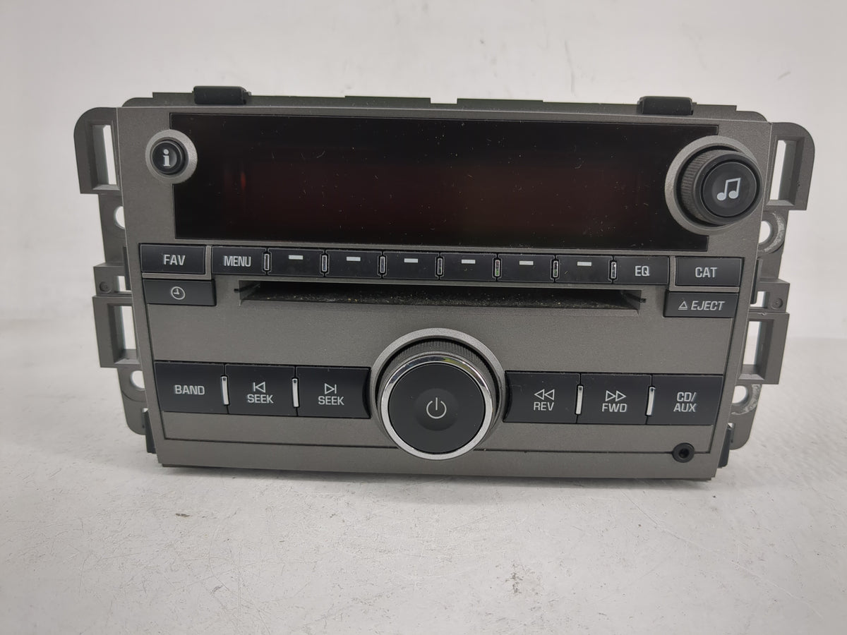 2010 Saturn Vue Radio AM FM Cd Player Receiver Replacement P/N:20790696 OEM Used Auto Parts - Oemusedautoparts1.com