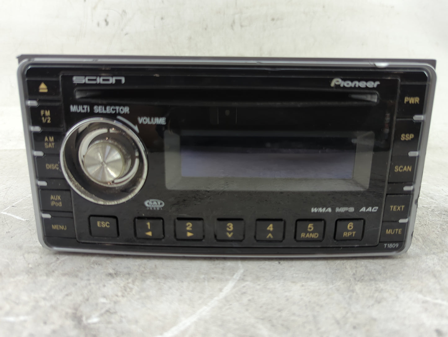 2006-2010 Scion Tc Radio AM FM Cd Player Receiver Replacement P/N:PT546-00081 Fits OEM Used Auto Parts - Oemusedautoparts1.c