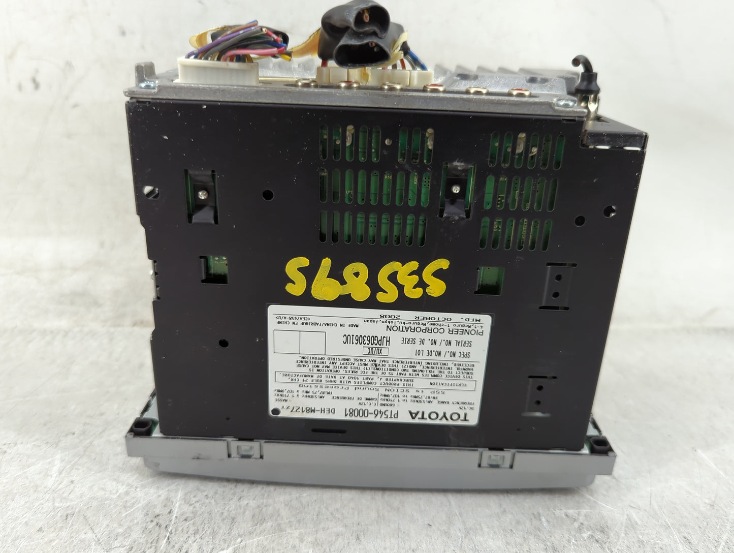 2006-2010 Scion Tc Radio AM FM Cd Player Receiver Replacement P/N:PT546-00081 Fits OEM Used Auto Parts - Oemusedautoparts1.c