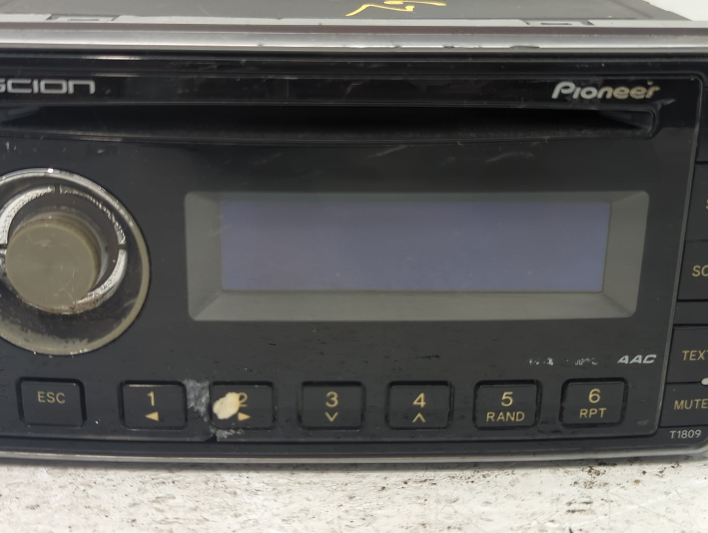 2006-2010 Scion Tc Radio AM FM Cd Player Receiver Replacement P/N:PT546-00081 Fits OEM Used Auto Parts - Oemusedautoparts1.c