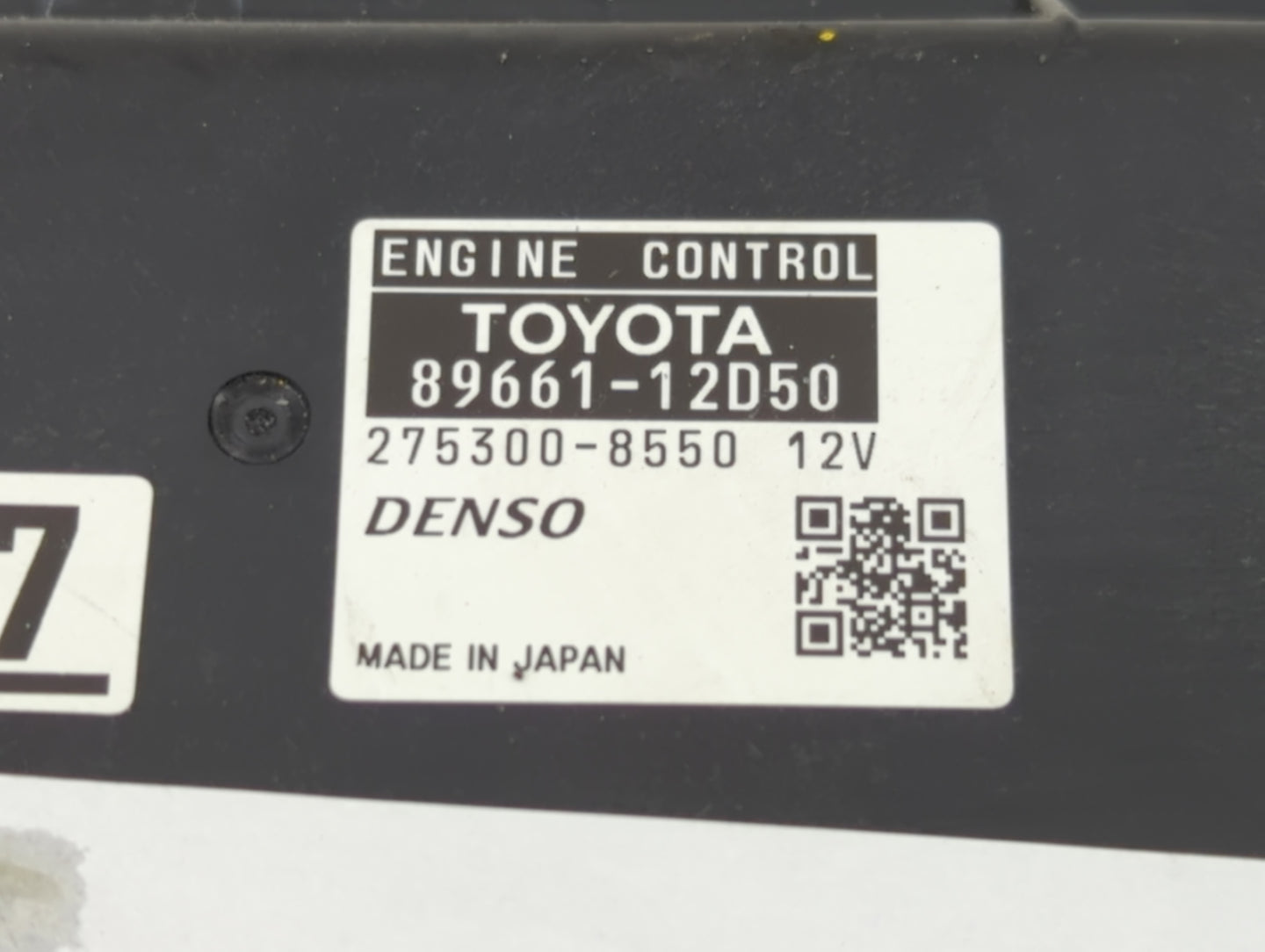 2010 Scion Xb PCM Engine Control Computer ECU ECM PCU OEM P/N:89661-12D50 Fits OEM Used Auto Parts - Oemusedautoparts1.com