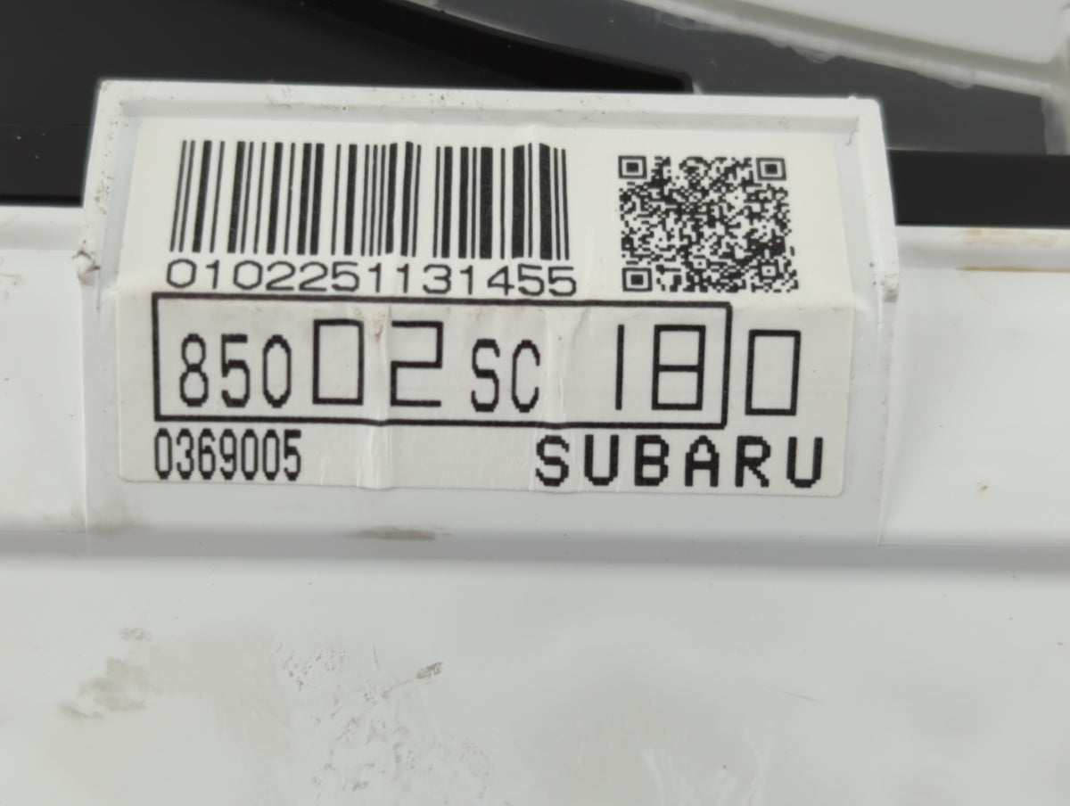 2010 Subaru Forester Instrument Cluster Speedometer Gauges P/N:85002SC180 Miles: Fits OEM Used Auto Parts - Oemusedautoparts