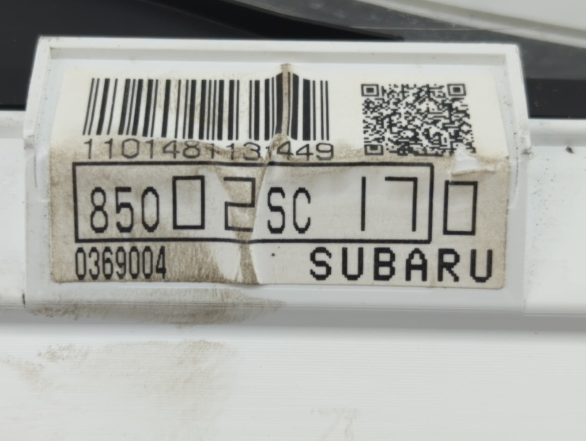 2010 Subaru Forester Instrument Cluster Speedometer Gauges P/N:85002SC170 Miles: Fits OEM Used Auto Parts - Oemusedautoparts